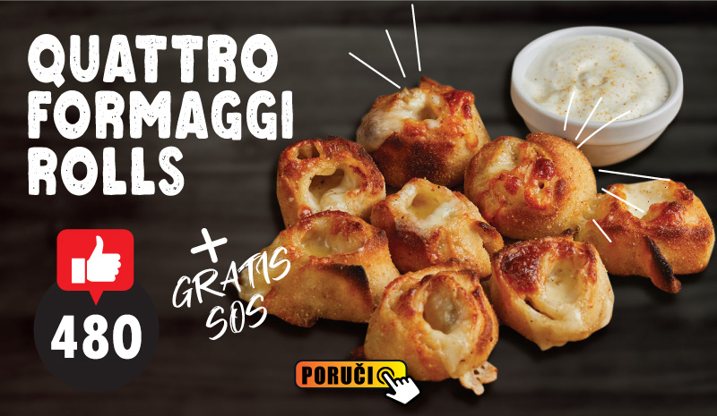 Quattro Formaggi Rolls 8 rolnica