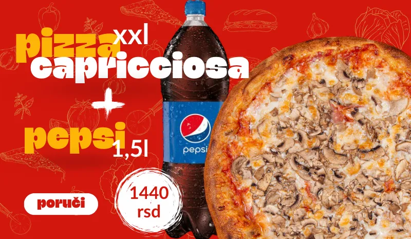 Capricciosa XXL + Pepsi 1,5L
