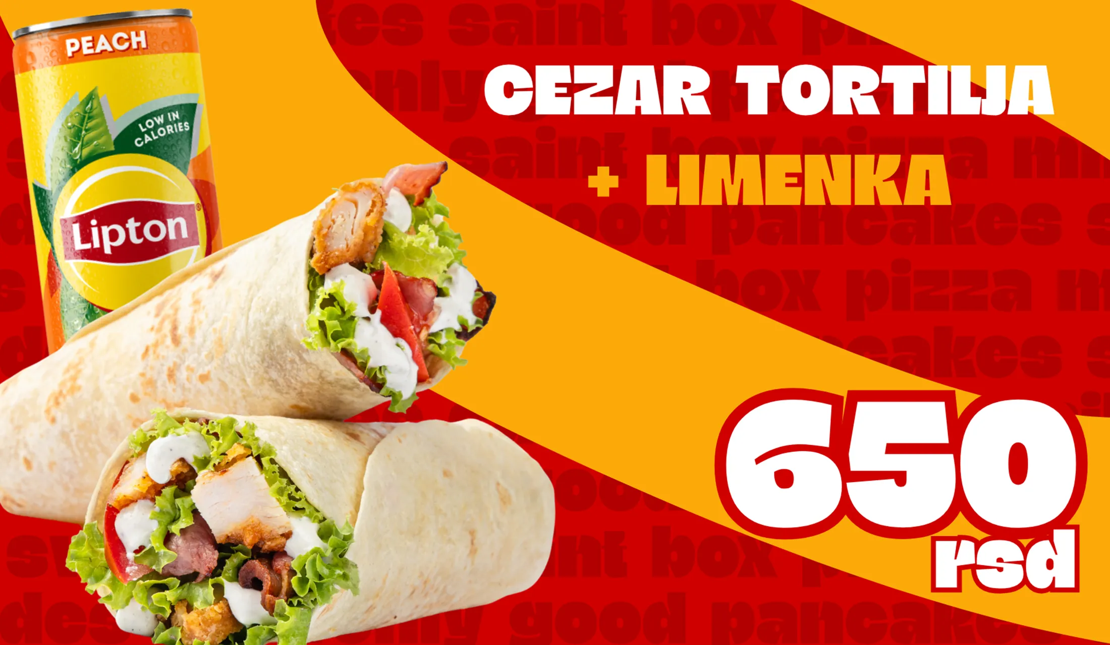 Cezar tortilja + sok - dostava